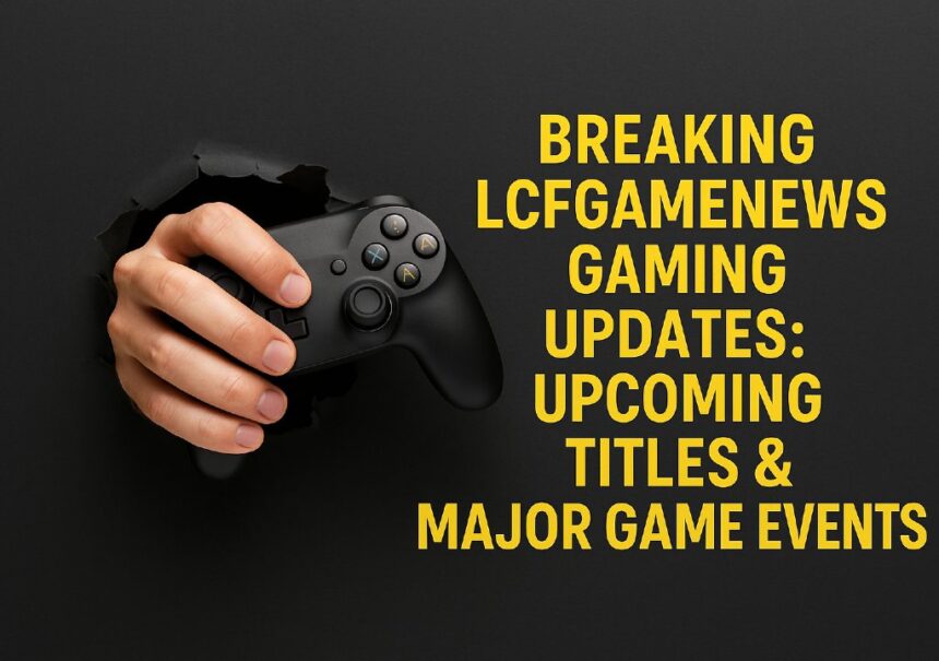 Breaking LCFGamenews Gaming Updates: Upcoming Titles & Major Game Events