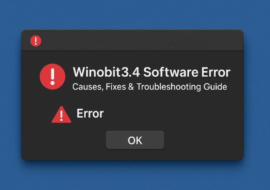 Winobit3.4 Software Error: Causes, Fixes & Troubleshooting Guide